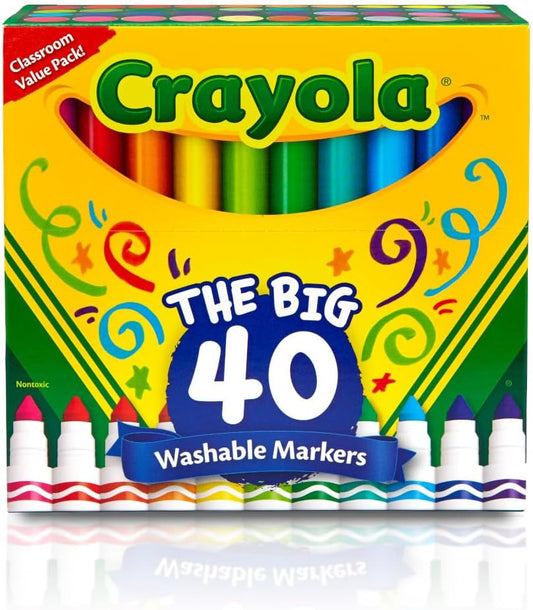 Crayola Ultra Clean Washable Markers (40ct)