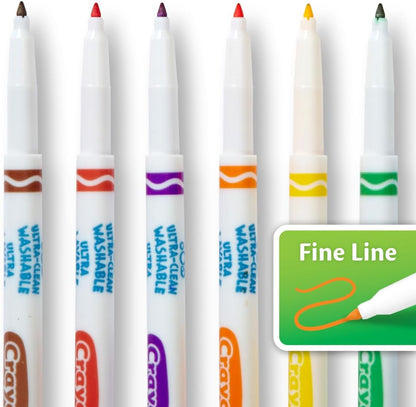 Crayola Ultra Clean Fine Line Washable Markers (40ct)