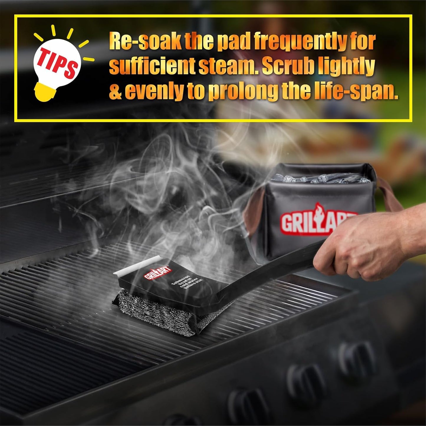 GRILLART Grill Brush Bristle Free