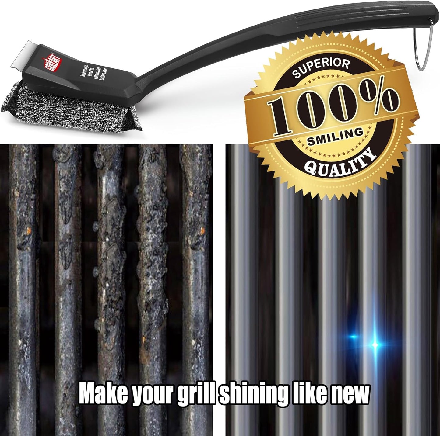 GRILLART Grill Brush Bristle Free