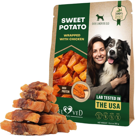 Dog Sweet Potato Wrapped with Chicken