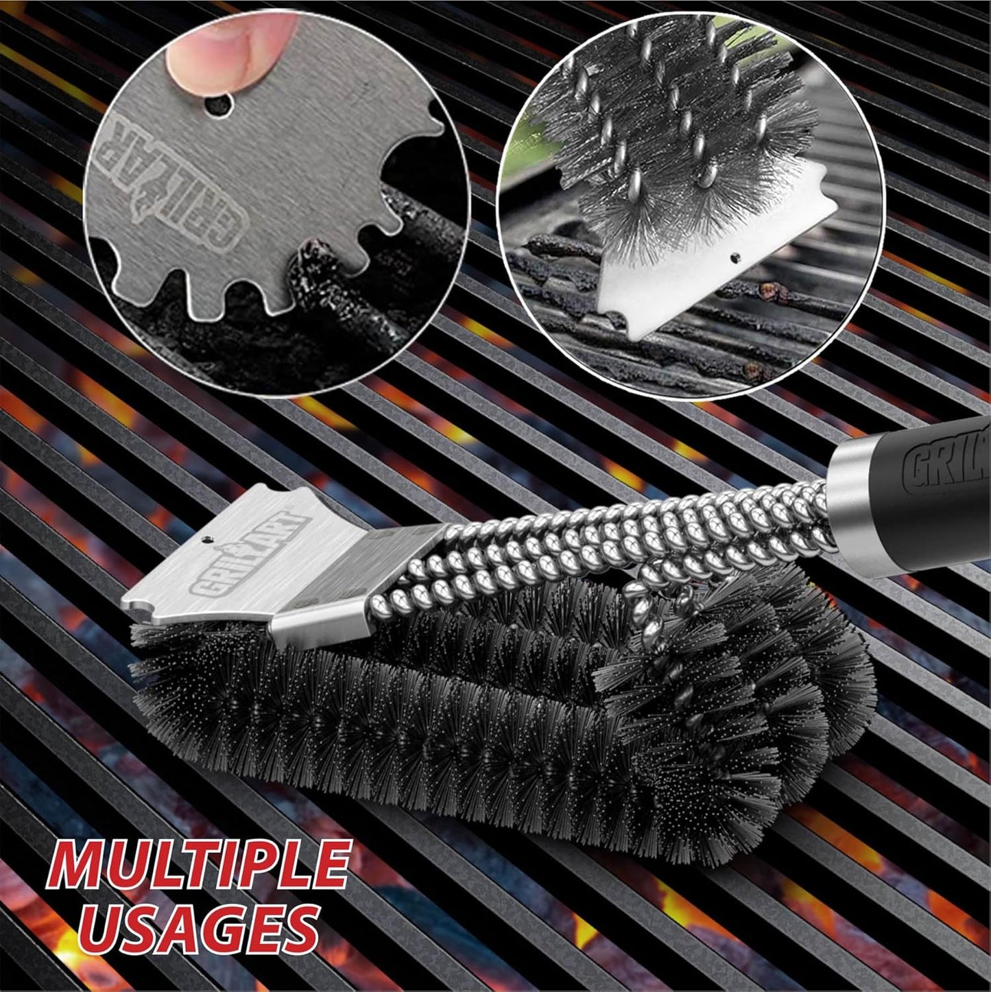 GRILLART Grill Brush and Scraper,