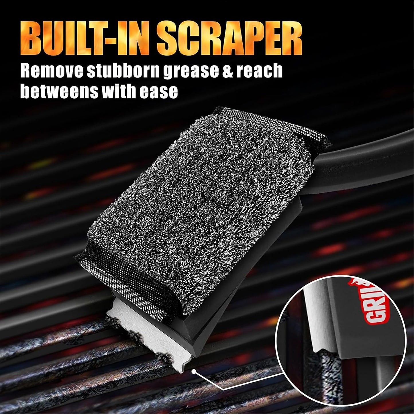 GRILLART Grill Brush Bristle Free