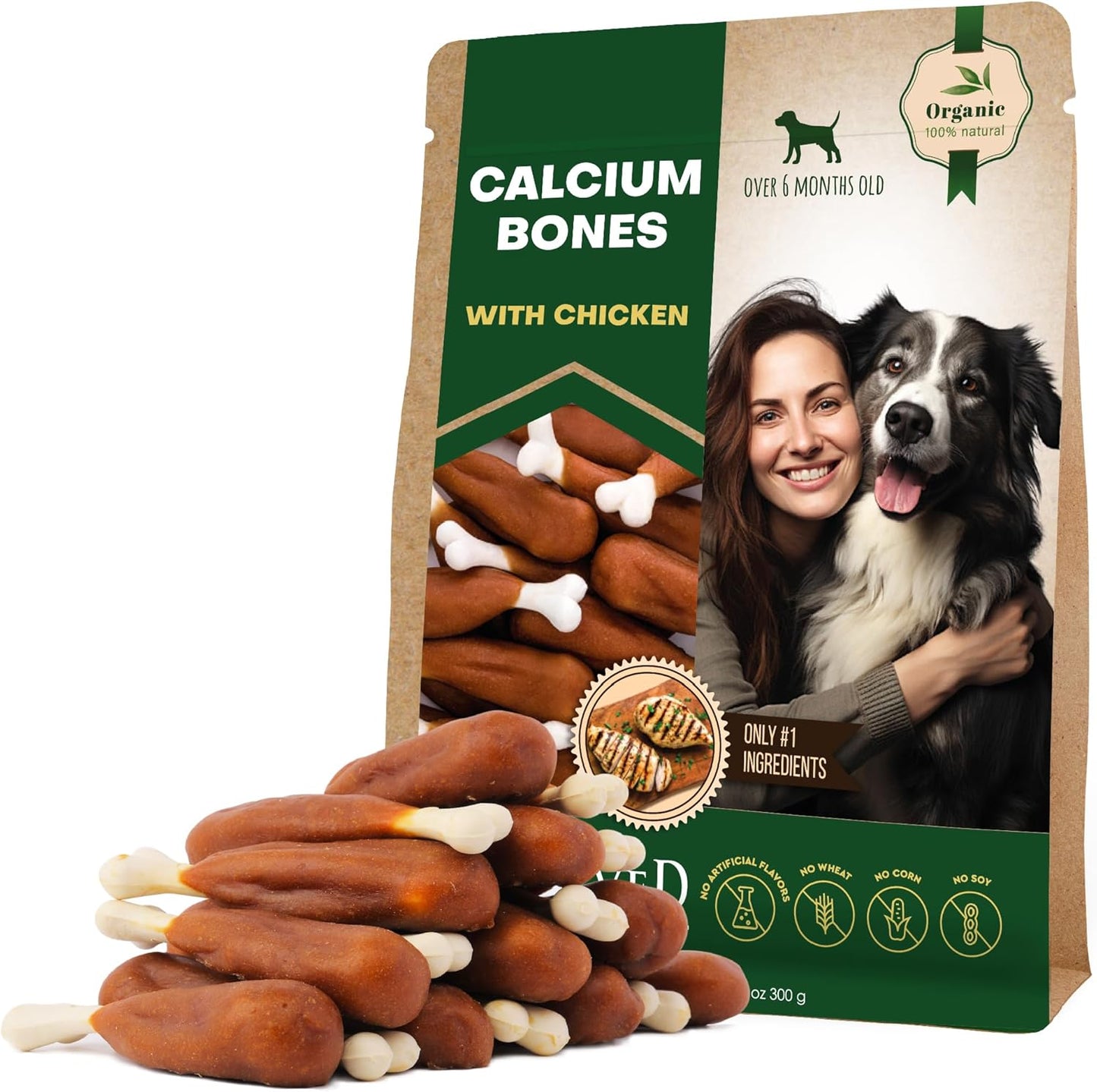 Dog Calcium Bones Wrapped Chicken