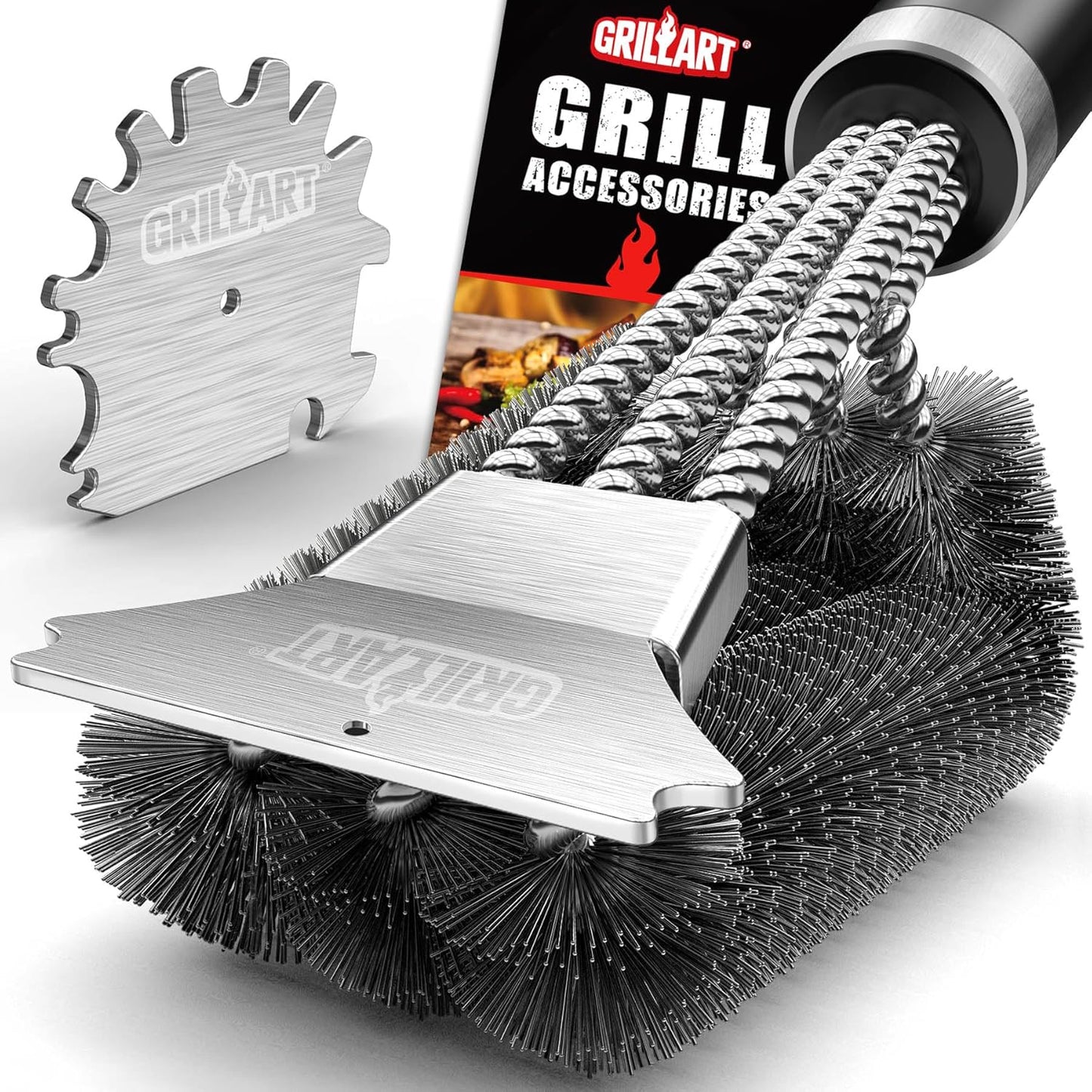 GRILLART Grill Brush and Scraper,